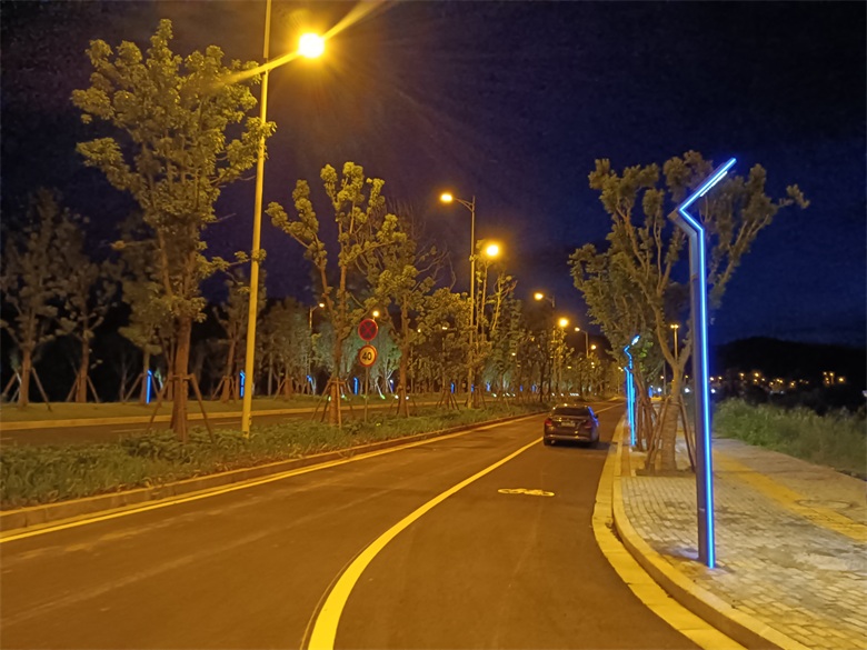 商友照明景觀燈、路燈助力龍南市龍南大道提升改造工程建設